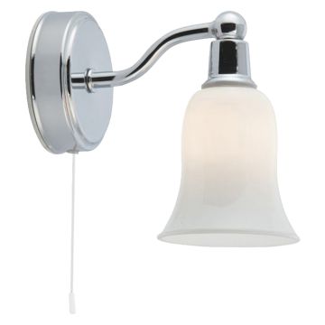 Image of Searchlight Wall Light Chrome with Opal Glass LPS1-5228