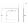 Avenue Screwless Slim 2 Module EuroFix Faceplate Satin Steel