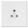 Avenue Screwless Slim 5A Plug Socket Matt White