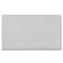 Avenue Screwless Slim Double Blanking Plate Satin Steel