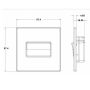 Avenue Screwless Slim Fan Isolator Switch Matt White