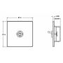 Avenue Screwless Slim Toggle Switch 1 Gang Satin Steel
