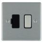 Avenue Slim Switched Fused Spur Satin Steel Black