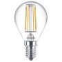Philips 4.3W LED E14 SES Round Filament Bulb Warm White 2700K