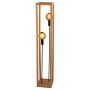 Lightplan 2 Floor Lamp Natural Wood with Black