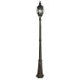 Lightplan 221cm Outdoor Post Silk Black with Glass IP23