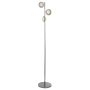 Lightplan 3 Floor Lamp Chrome with Bubble Glass