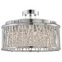 Lightplan 5 Pendant/Semi Flush Chrome with Crystal