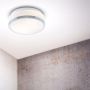 Lightplan Bathroom Ceiling Light Round 23cm Chrome