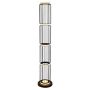 Lightplan Cage Floor Lamp Black with White Silicon