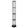 Lightplan Cage Floor Lamp Black with White Silicon
