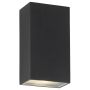 Lightplan Outdoor LED Wall Light Black with Glass