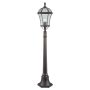 Lightplan Outdoor Post Aluminium Rustic Brown with Glass IP23