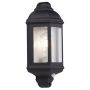Lightplan Outdoor Wall Light Black with Clear Glass