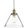 Lightplan Pendant Antique Brass with Glass