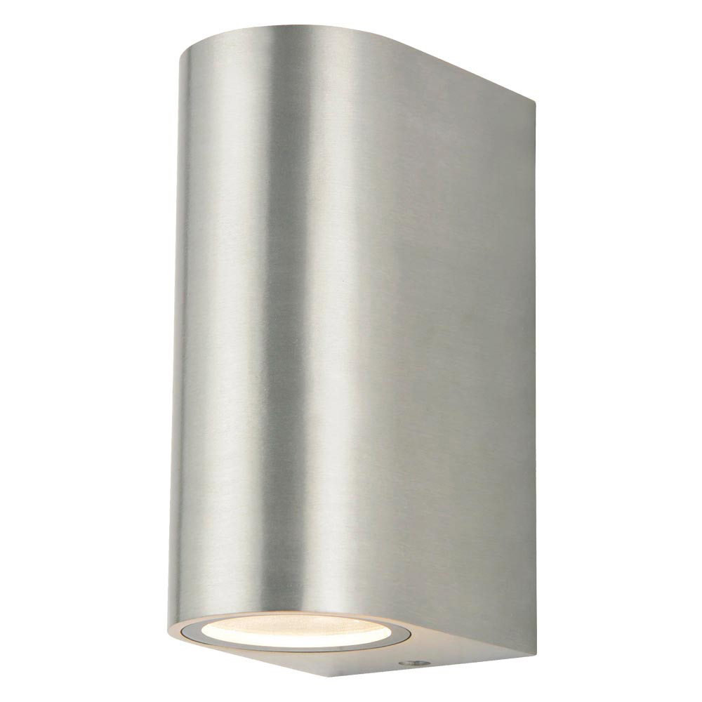 Image for Forum Zink Antar Up and Down Wall Light GU10 Stainless Steel