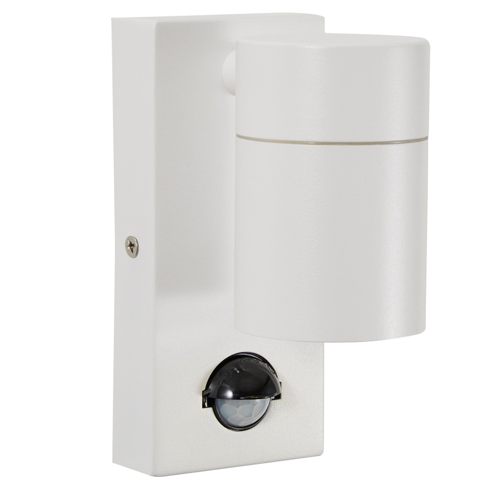 Image for Forum Zink Leto Outdoor Spotlight with PIR GU10 White