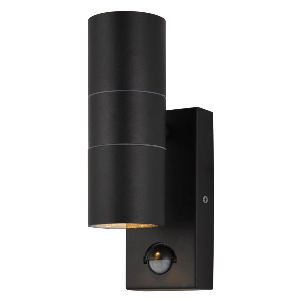 Forum Zink Leto Up and Down Wall Light GU10 Black Steel
