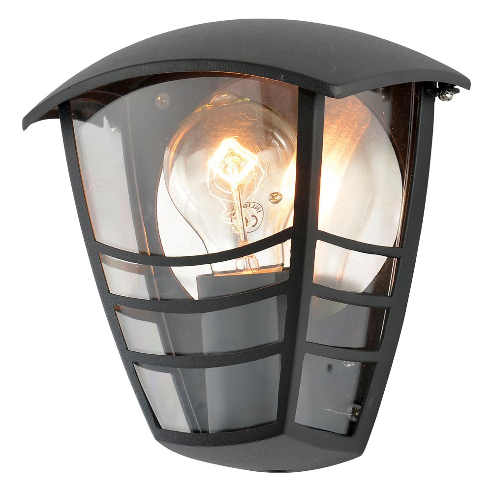Image for Forum Zink Perdita Wall Half Lantern ES Black